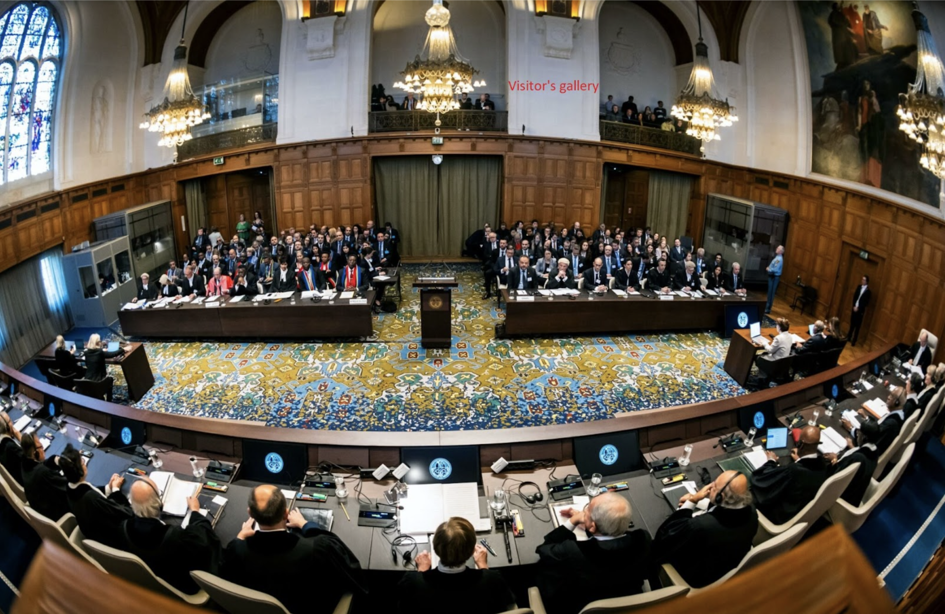 Photo of the ICJ from Craig Murray’s blog.